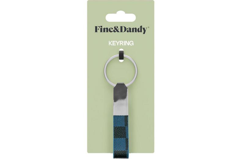 Fine & Dandy Slim Fob Checker Blue Fine & Dandy Slim Fob Checker Blue