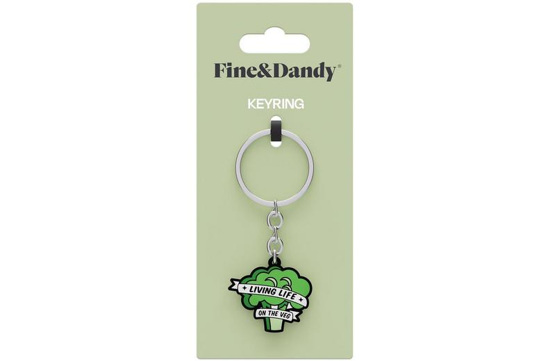 Fine & Dandy Life On The Veg Keyring Fine & Dandy Life On The Veg Keyring
