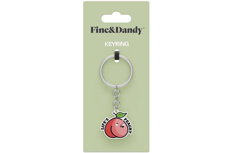 Fine & Dandy Lifes Peachy Keyring Fine & Dandy Lifes Peachy Keyring