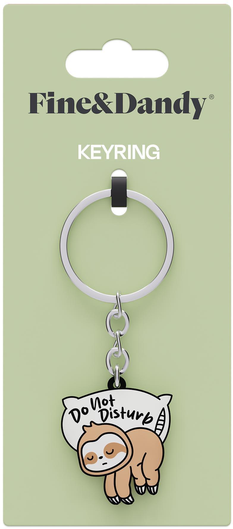 Fine & Dandy Do Not Disturb Keyring