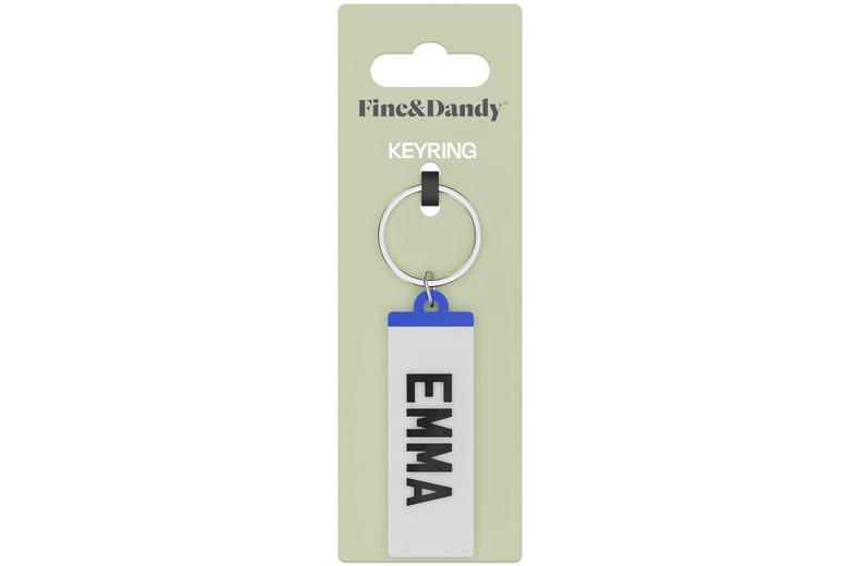 Fine and Dandy Emma Number Plate Keyring Fine and Dandy Emma Number Plate Keyring