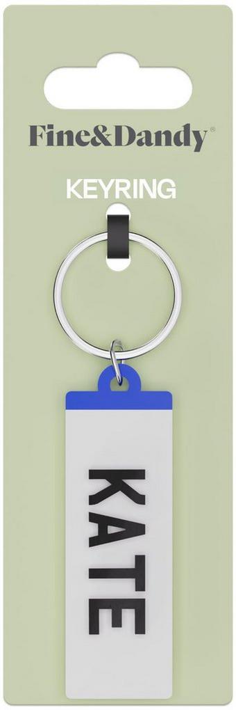 Fine and Dandy Kate Number Plate Keyring