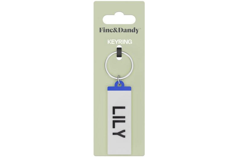 Fine and Dandy Lily Number Plate Keyring Fine and Dandy Lily Number Plate Keyring