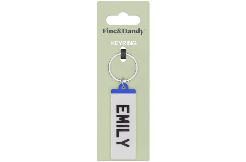 Fine and Dandy Emily Number Plate Keyring Fine and Dandy Emily Number Plate Keyring
