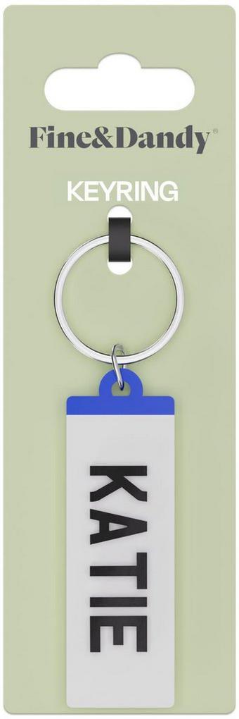 Fine and Dandy Katie Number Plate Keyring