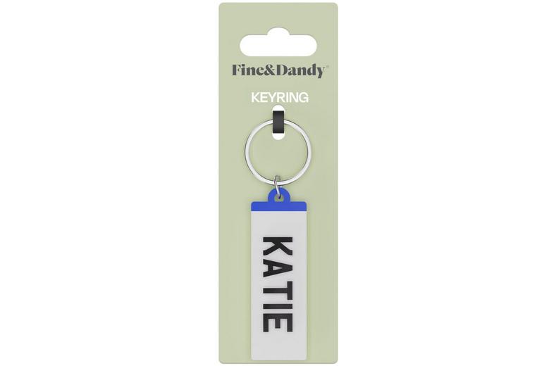 Fine and Dandy Katie Number Plate Keyring Fine and Dandy Katie Number Plate Keyring