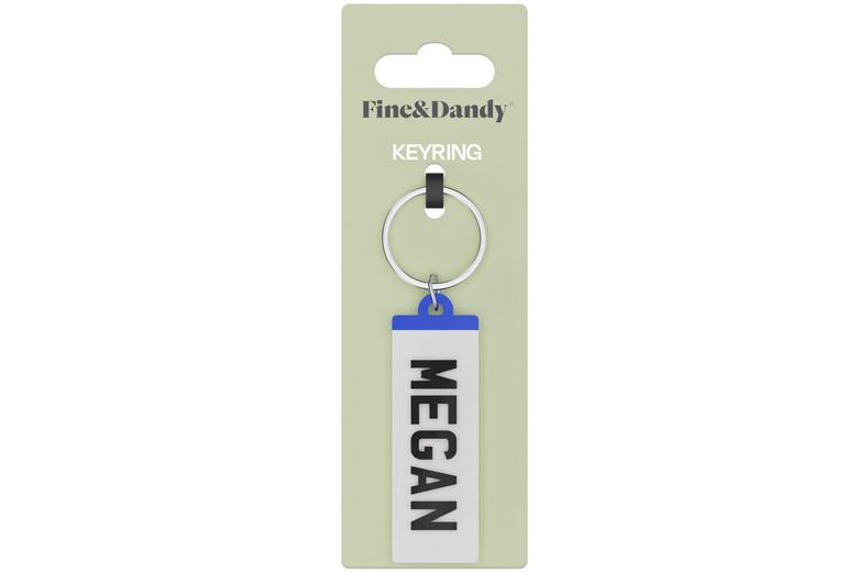 Fine and Dandy Megan Number Plate Keyring Fine and Dandy Megan Number Plate Keyring