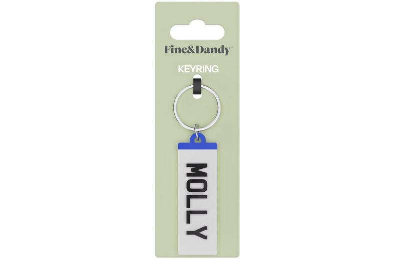 Fine and Dandy Molly Number Plate Keyring Fine and Dandy Molly Number Plate Keyring