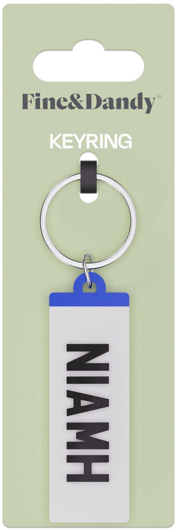 Fine and Dandy Niamh Number Plate Keyring