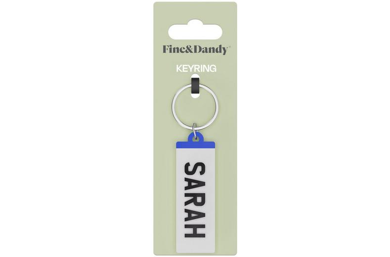 Fine and Dandy Sarah Number Plate Keyring Fine and Dandy Sarah Number Plate Keyring