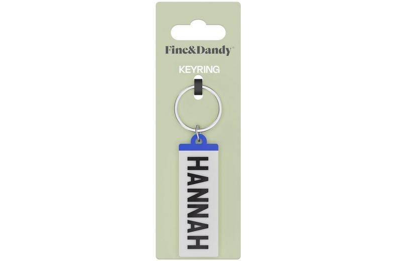 Fine and Dandy Hannah Number Plate Keyring Fine and Dandy Hannah Number Plate Keyring