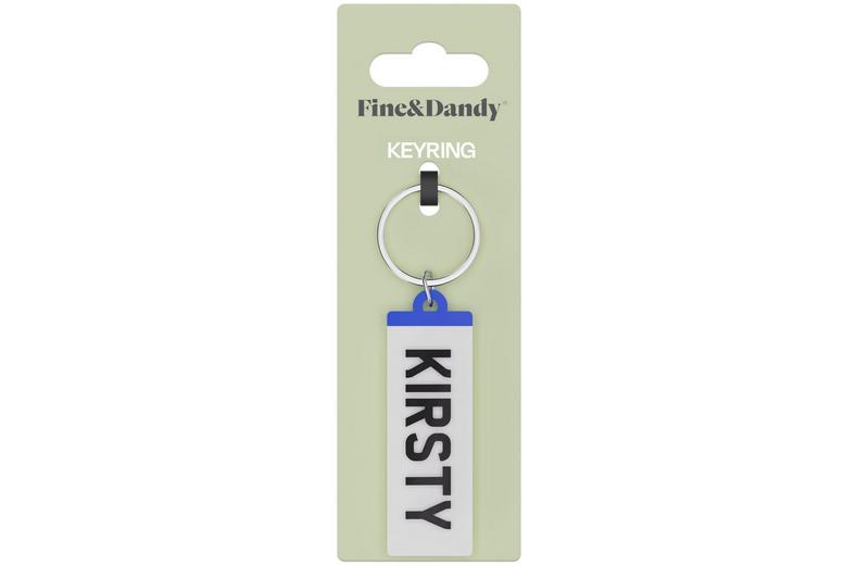 Fine and Dandy Kirsty Number Plate Keyring Fine and Dandy Kirsty Number Plate Keyring
