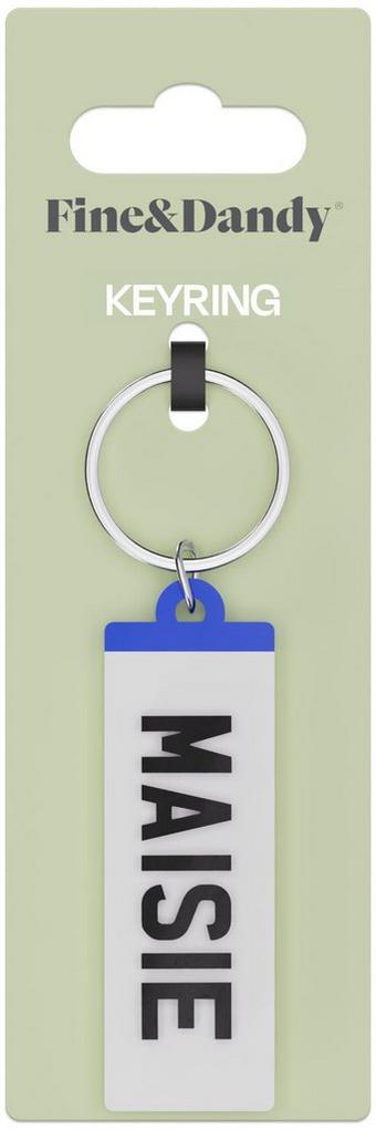 Fine and Dandy Maisie Number Plate Keyring