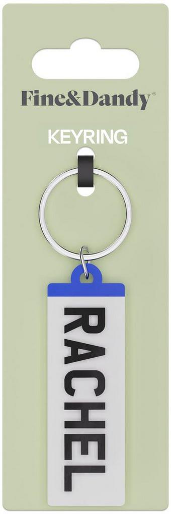 Fine and Dandy Rachel Number Plate Keyring