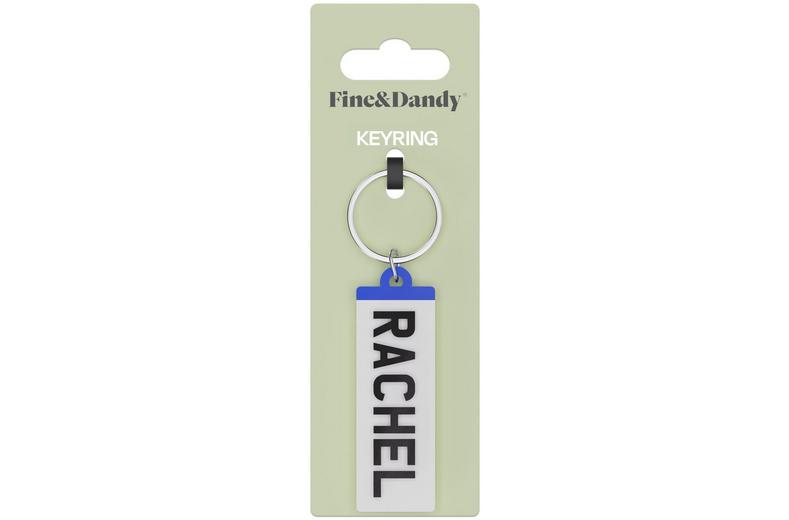 Fine and Dandy Rachel Number Plate Keyring Fine and Dandy Rachel Number Plate Keyring