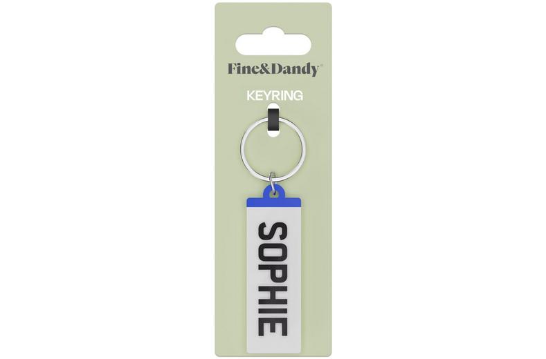 Fine and Dandy Sophie Number Plate Keyring Fine and Dandy Sophie Number Plate Keyring
