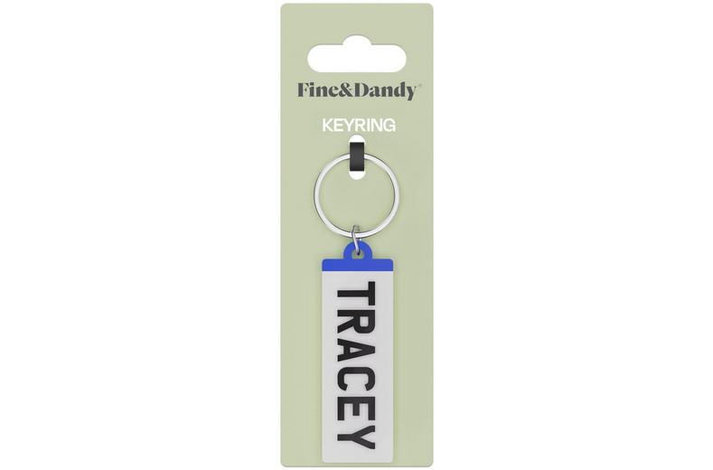 Fine and Dandy Tracey Number Plate Keyring Fine and Dandy Tracey Number Plate Keyring