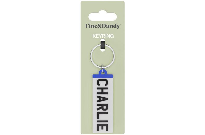 Fine and Dandy Charlie Number Plate Keyring Fine and Dandy Charlie Number Plate Keyring