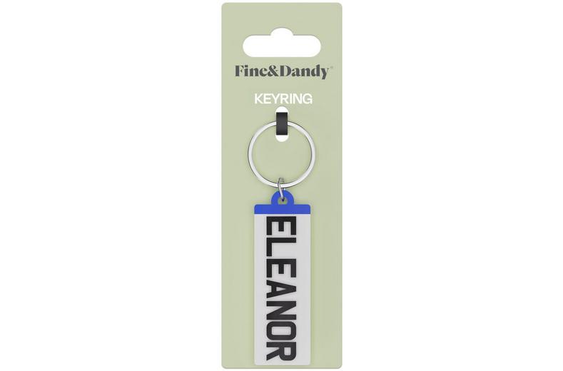 Fine and Dandy Eleanor Number Plate Keyring Fine and Dandy Eleanor Number Plate Keyring