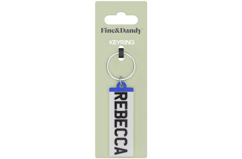 Fine and Dandy Rebecca Number Plate Keyring Fine and Dandy Rebecca Number Plate Keyring