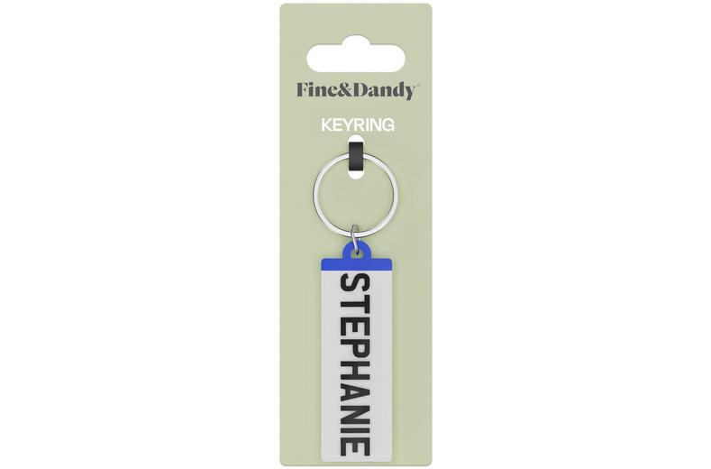 Fine and Dandy Stephanie Number Plate Keyring Fine and Dandy Stephanie Number Plate Keyring