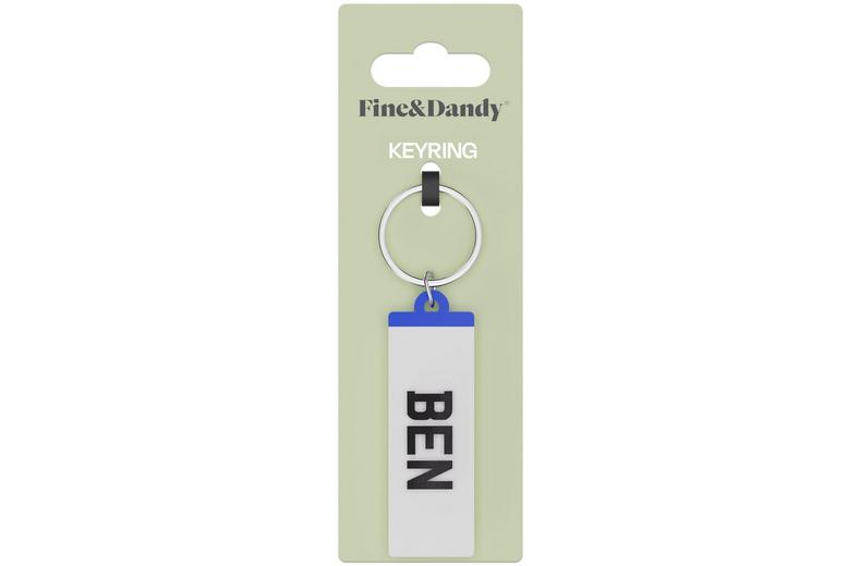 Fine and Dandy Ben Number Plate Keyring Fine and Dandy Ben Number Plate Keyring