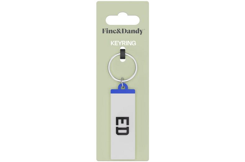 Fine and Dandy Ed Number Plate Keyring Fine and Dandy Ed Number Plate Keyring