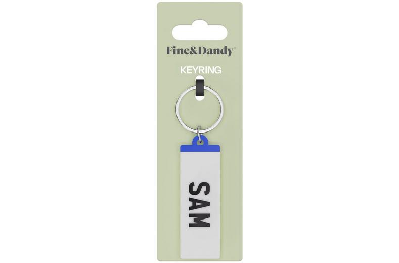 Fine and Dandy Sam Number Plate Keyring Fine and Dandy Sam Number Plate Keyring