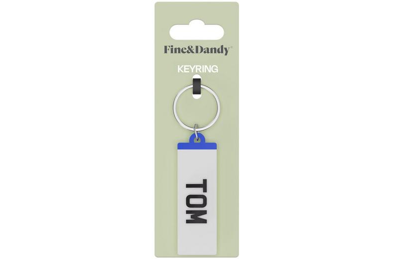 Fine and Dandy Tom Number Plate Keyring Fine and Dandy Tom Number Plate Keyring