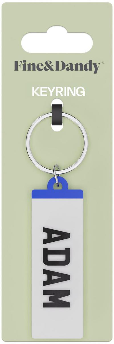 Fine and Dandy Adam Number Plate Keyring