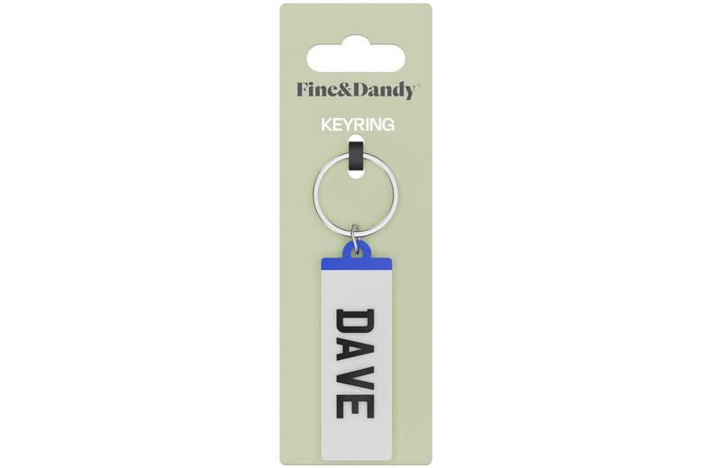 Fine and Dandy Dave Number Plate Keyring Fine and Dandy Dave Number Plate Keyring
