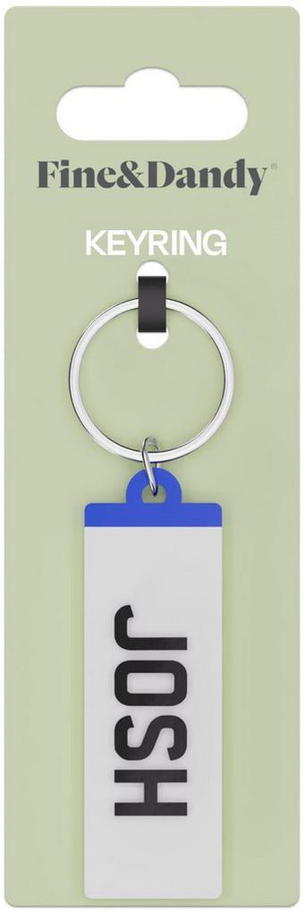 Fine and Dandy Josh Number Plate Keyring