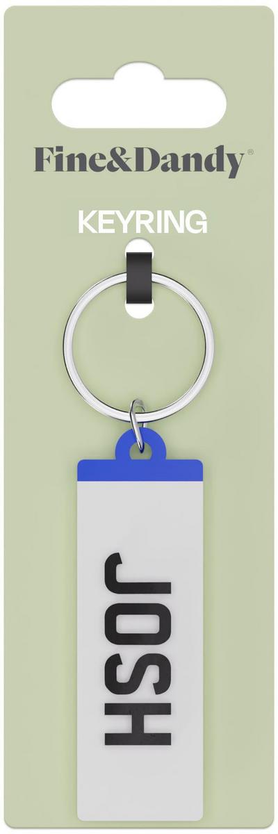 Fine and Dandy Josh Number Plate Keyring