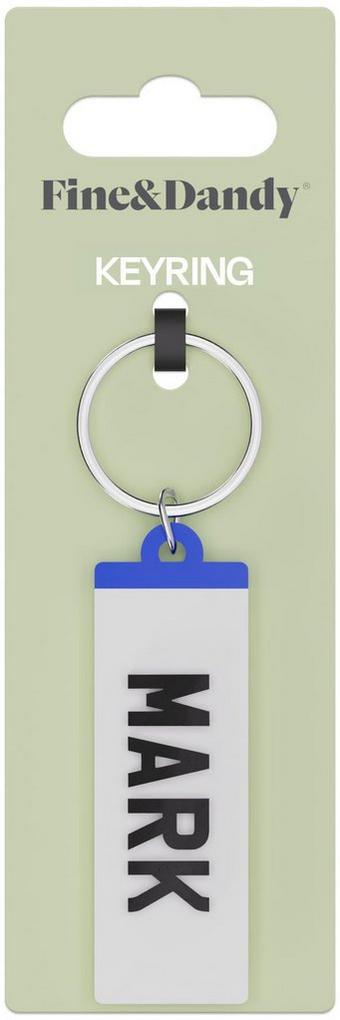 Fine and Dandy Mark Number Plate Keyring