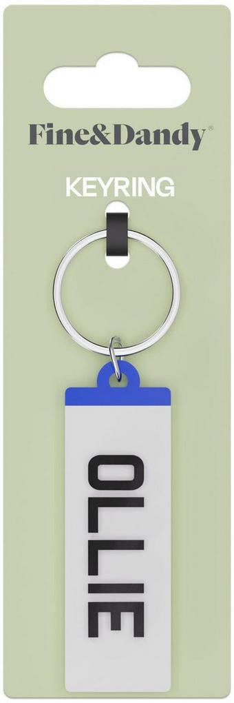 Fine and Dandy Ollie Number Plate Keyring
