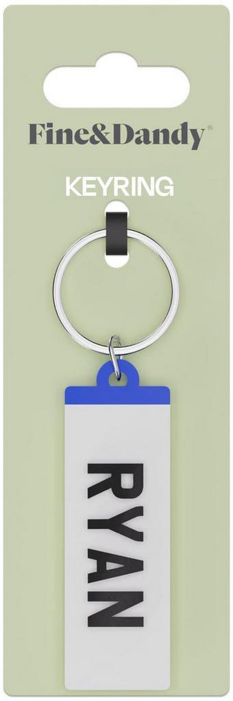 Fine and Dandy Ryan Number Plate Keyring