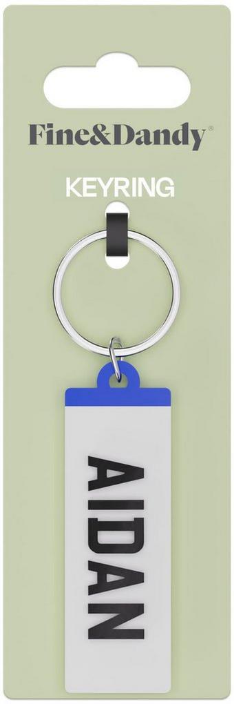 Fine and Dandy Aidan Number Plate Keyring