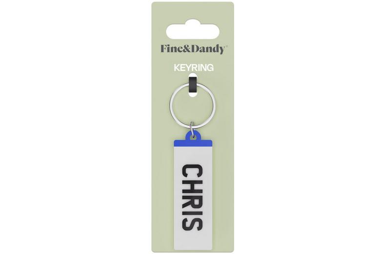 Fine and Dandy Chris Number Plate Keyring Fine and Dandy Chris Number Plate Keyring
