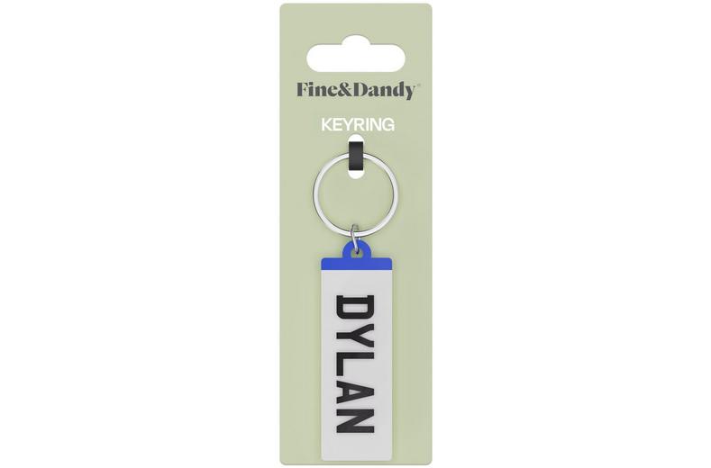 Fine and Dandy Dylan Number Plate Keyring Fine and Dandy Dylan Number Plate Keyring