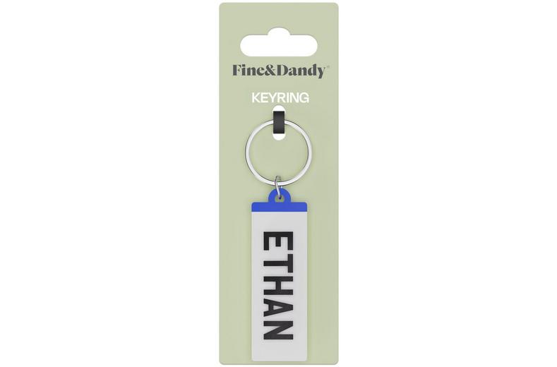 Fine and Dandy Ethan Number Plate Keyring Fine and Dandy Ethan Number Plate Keyring