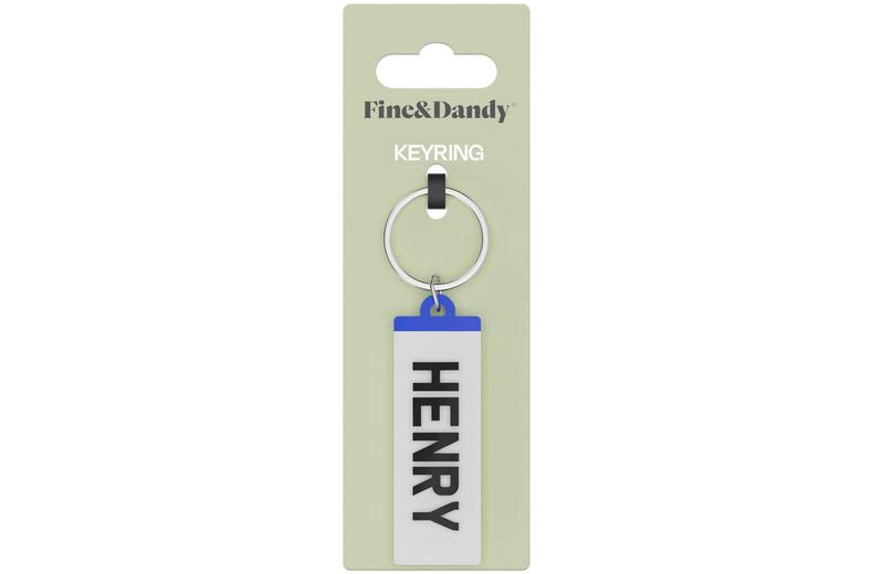 Fine and Dandy Henry Number Plate Keyring Fine and Dandy Henry Number Plate Keyring