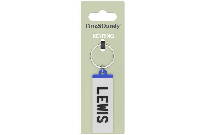 Fine and Dandy Lewis Number Plate Keyring Fine and Dandy Lewis Number Plate Keyring