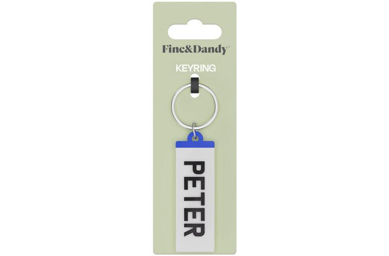 Fine and Dandy Peter Number Plate Keyring Fine and Dandy Peter Number Plate Keyring