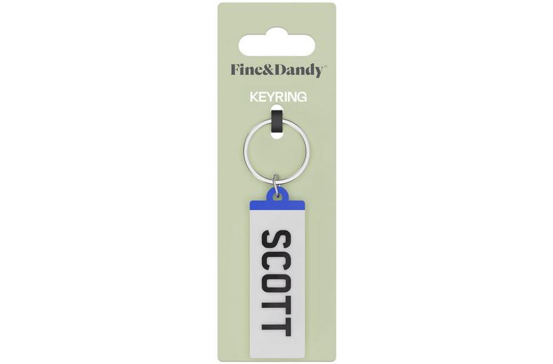 Fine and Dandy Scott Number Plate Keyring Fine and Dandy Scott Number Plate Keyring