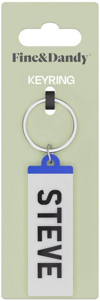 Fine and Dandy Steve Number Plate Keyring
