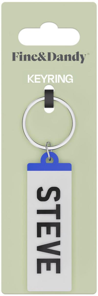 Fine and Dandy Steve Number Plate Keyring