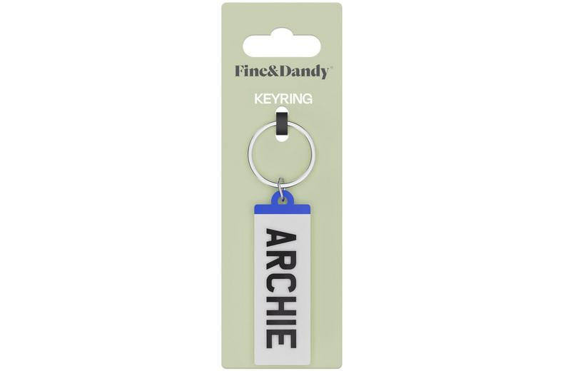 Fine and Dandy Archie Number Plate Keyring Fine and Dandy Archie Number Plate Keyring