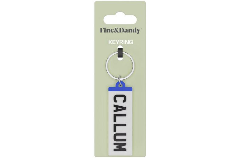 Fine and Dandy Callum Number Plate Keyring Fine and Dandy Callum Number Plate Keyring