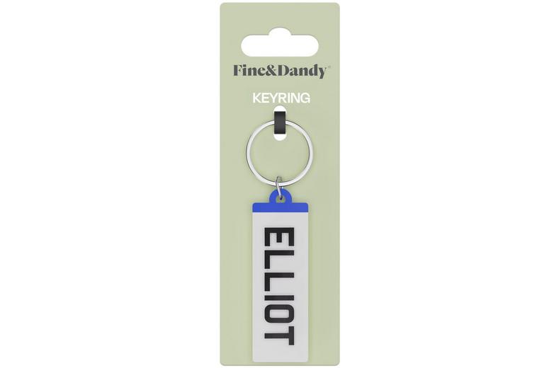 Fine and Dandy Elliot Number Plate Keyring Fine and Dandy Elliot Number Plate Keyring