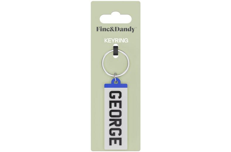 Fine and Dandy George Number Plate Keyring Fine and Dandy George Number Plate Keyring